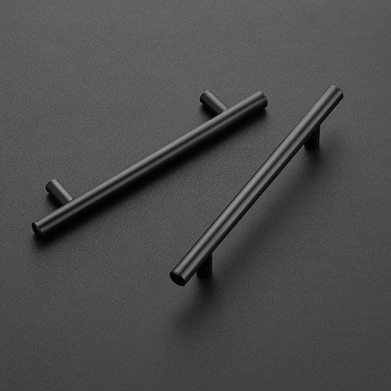 Ravinte 20 Pack 7.38" Cabinet Pulls Matte Black Stainless Steel Kitchen Cupboard Handles Cabinet Handles 7.38" Length, 5" Hole Center - Image 2
